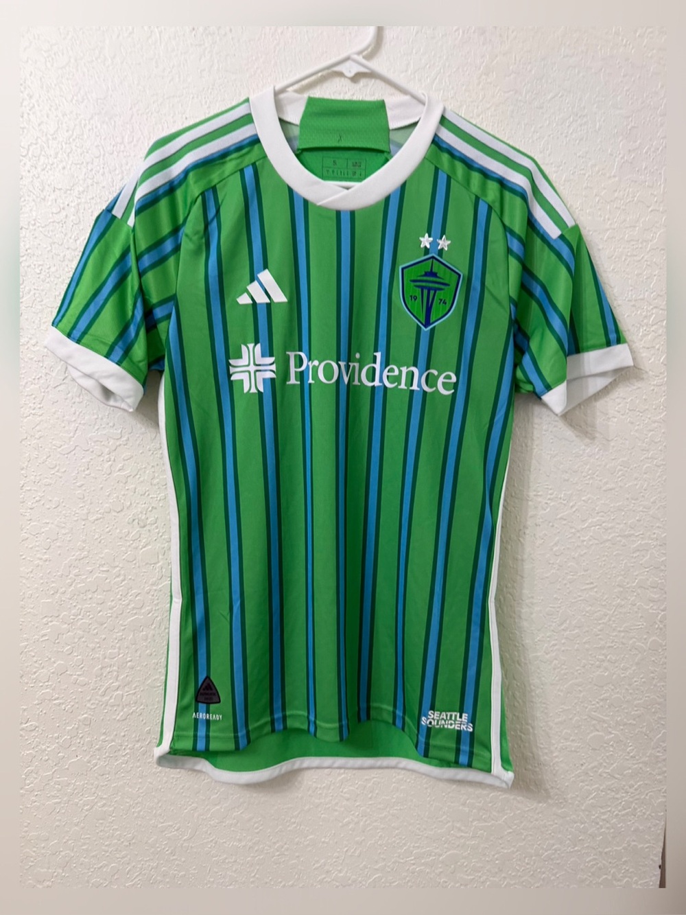 adidas Seattle Sounders FC MLS Home Jersey Small Soccer Shirt